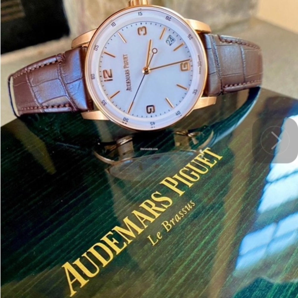 2021 Audemars Piguet Code 11.59 41MM White Dial Leather Strap (15210OR)